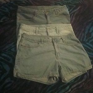Three pair of faded glory shorts